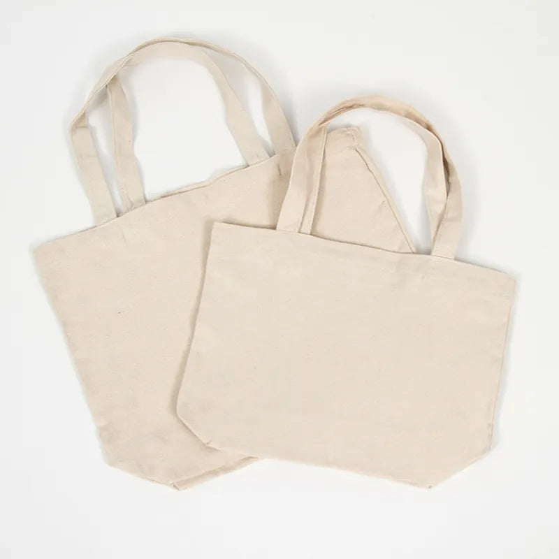 Cotton Blank Tote Canvas Bag Folding Shopping Bag