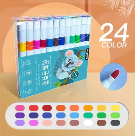 Kids’ Doodle Acrylic Markers – Waterproof & Quick-Drying