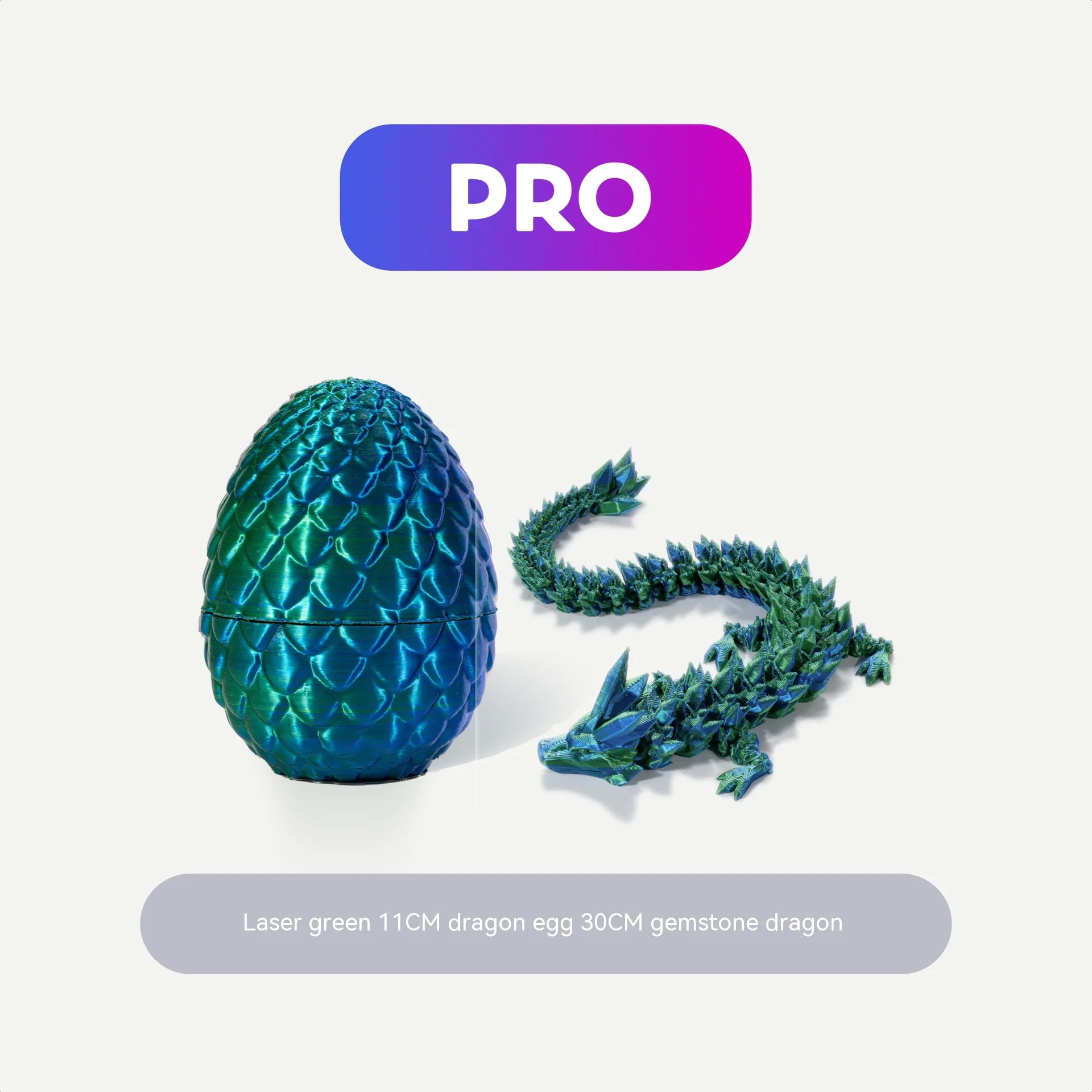 3D Printed Dragon Egg Crystal Ornaments