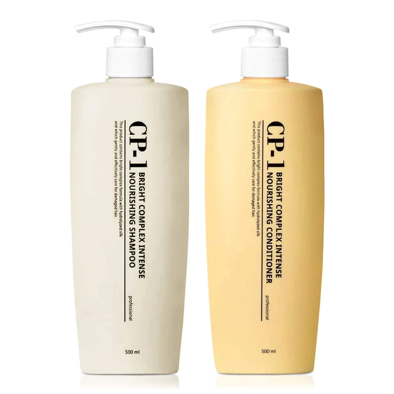 CP-1 Nourishing Shampoo + Conditioner 500ml SET Korean Beauty for Dry Damaged Hair with Premium Keratin Protein Spa Products